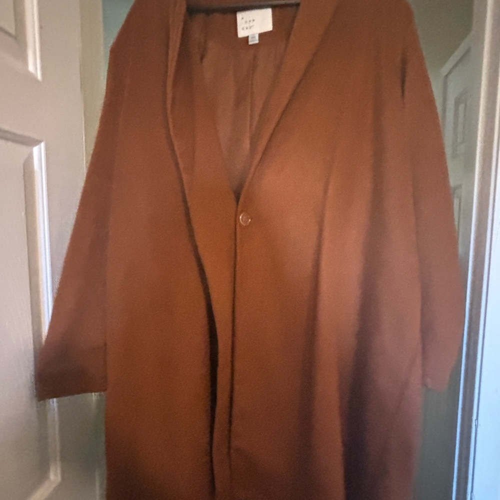 a new day Brown Trench Coat